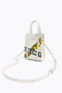 Minibolso tote estampado blanco Minibolso tote estampado blanco