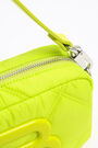S padded nylon crossbody bag in neon green S padded nylon crossbody bag in neon green