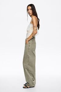 BARREL - Pantalón denim verde lavado