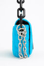 Bolso solapa XS nylon acolchado azul neón Bolso solapa XS nylon acolchado azul neón