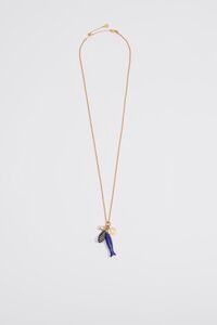 Collar pez y caracoles dorado envejecido