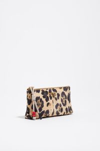 Monedero nylon leopardo natural