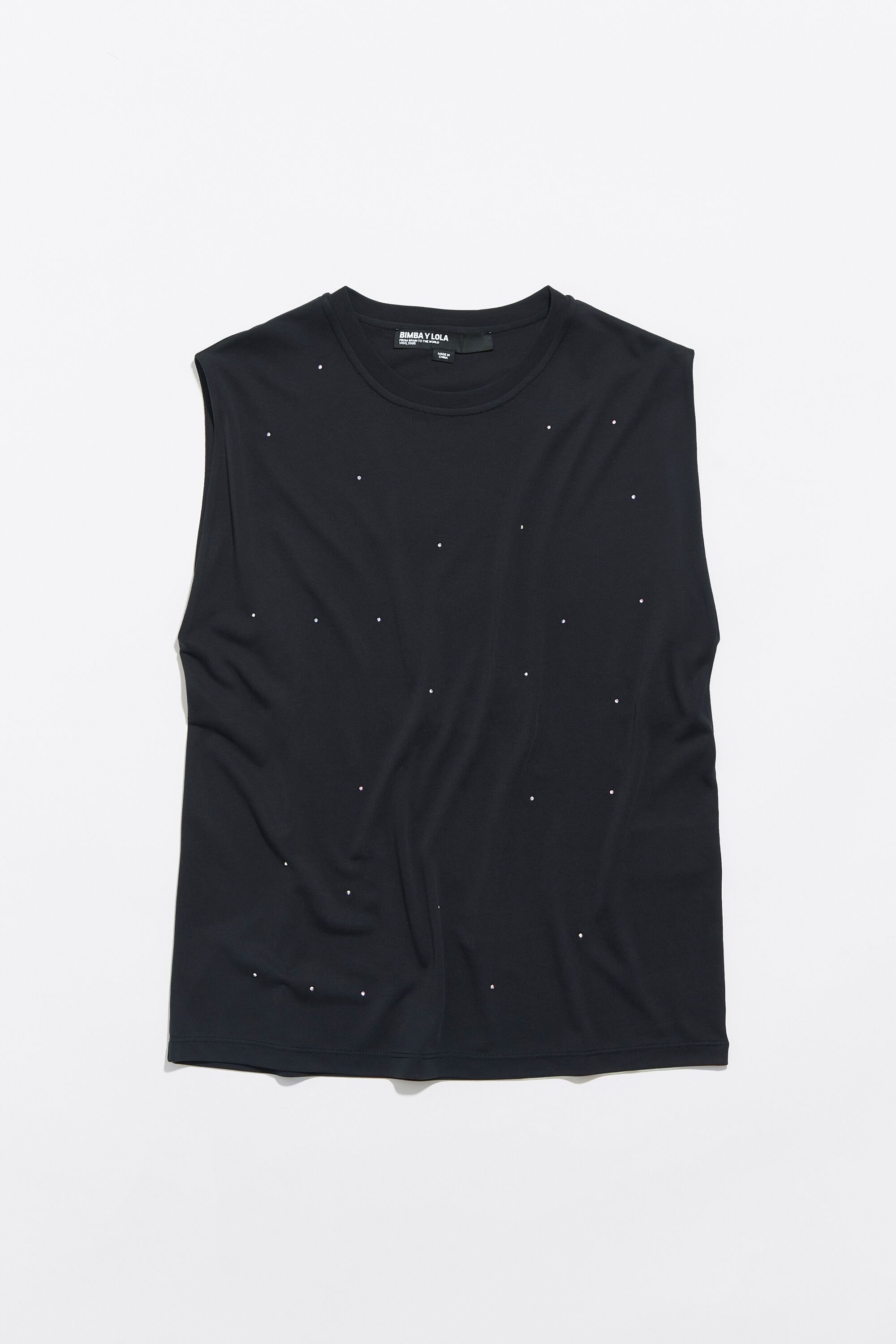 Camiseta niña manga corta negra con mandal de tul y perlasParty de B –  Cositas Chusquérrimas