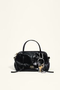 Mini black leather Lolita bag