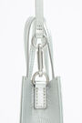 Minibolso tote piel plata Minibolso tote piel plata
