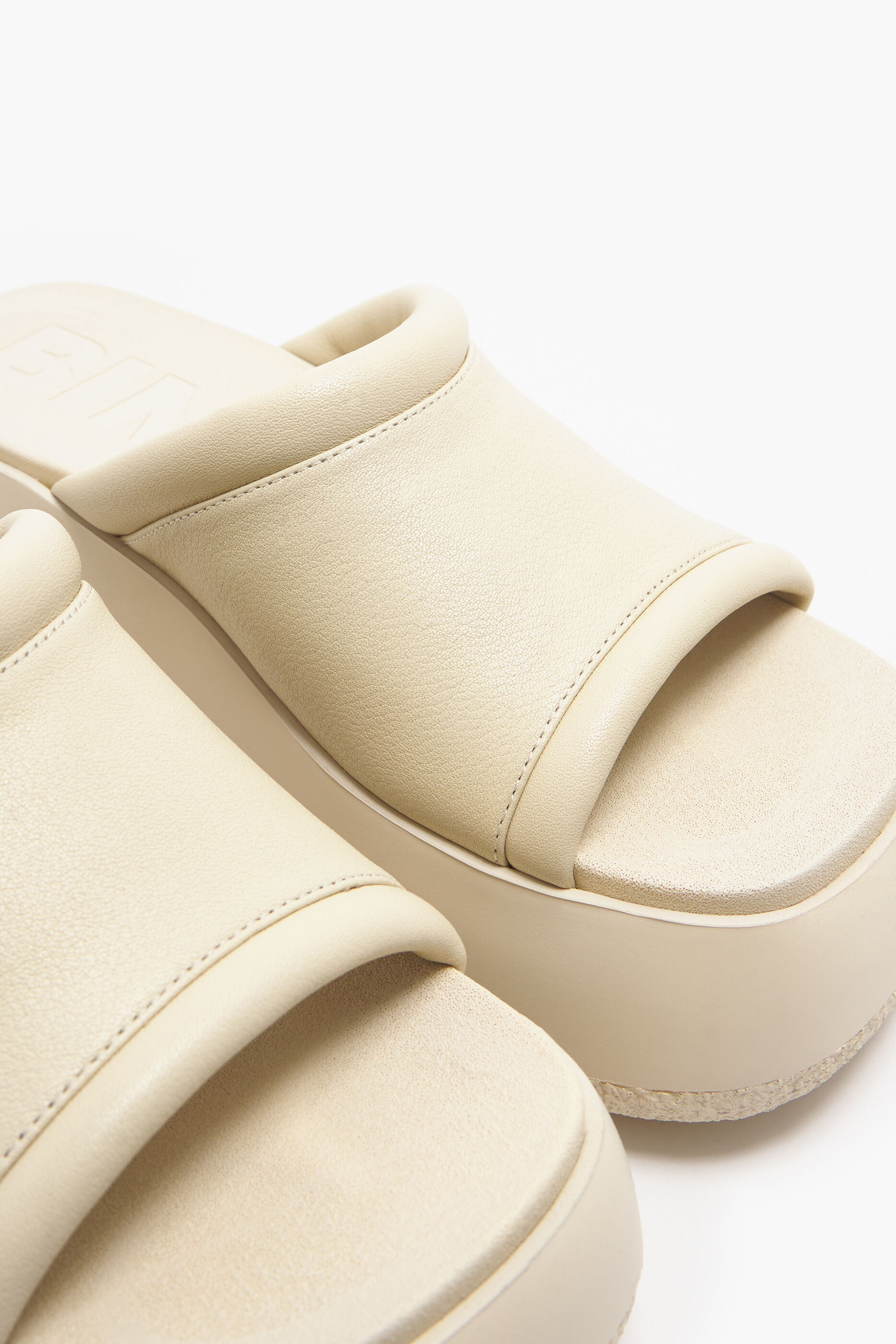 Ivory cheap platform sandals