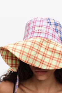 Gorro algod&oacute;n cuadros