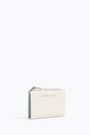 Monedero recto piel blanco Monedero recto piel blanco