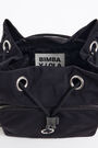 Bolso saca cordón nylon negro Bolso saca cordón nylon negro