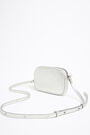 Minibolso piel plateado Minibolso piel plateado