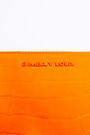 Neon orange croc flat make-up case Neon orange croc flat make-up case