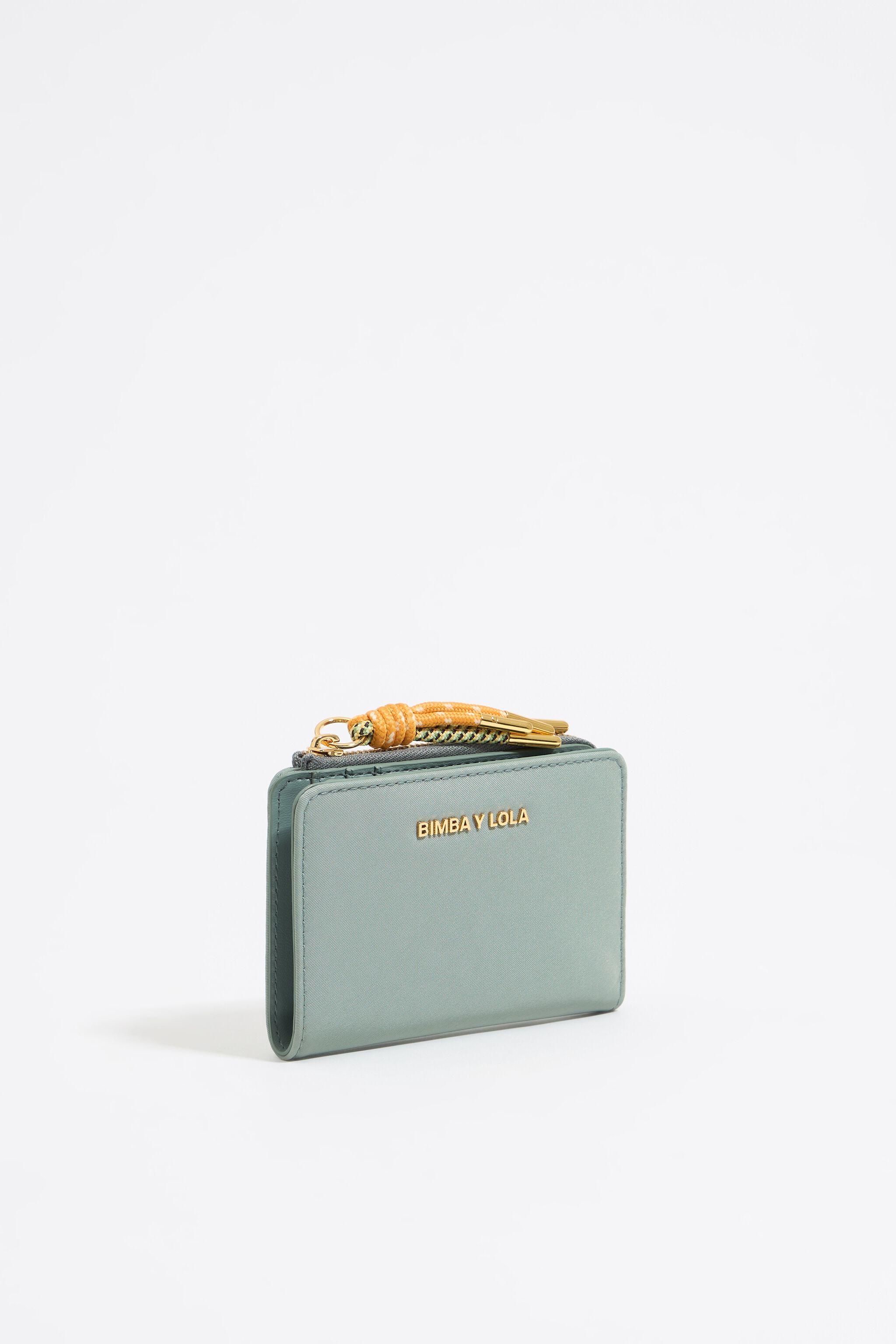Cartera nylon verde agua