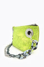Neon yellow leather trapezium minibag Neon yellow leather trapezium minibag