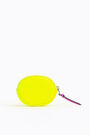 Neon yellow croc oval coin purse Neon yellow croc oval coin purse