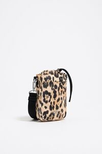 Beige Leopard print nylon phone case