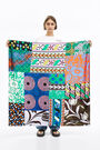 Retro green patchwork scarf Retro green patchwork scarf