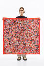 Red garden scarf Red garden scarf
