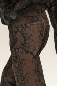 BARREL - Pantal&oacute;n denim 5 bolsillos snake caf&eacute;
