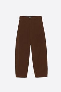 Pantal&oacute;n barrel cintura ajustable roble