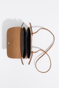 Bolsa mini de solapa piel miel