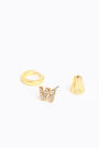 Mini hoop earrings with the letter W Mini hoop earrings with the letter W