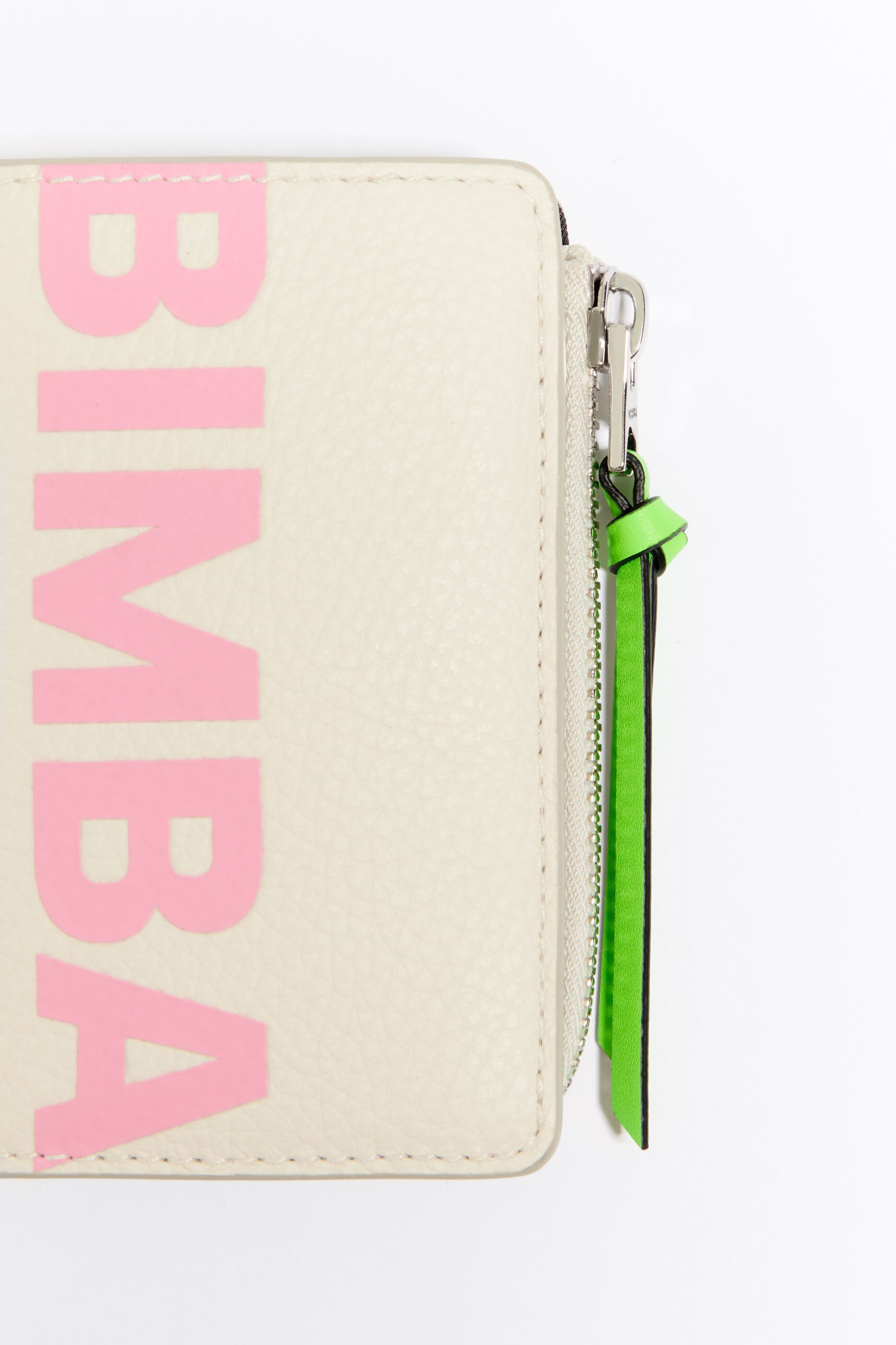 Cartera rectangular piel blanca