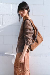 Bolsa Paper grande piel casta&ntilde;a