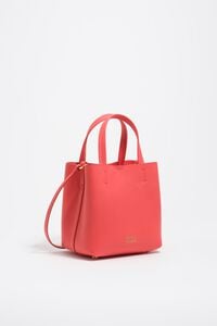 Intense red medium leather Chihuahua bag
