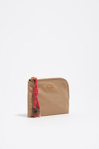 Monedero nylon camel