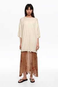 Vestido bimateria con dobladillo abotonado Underwater