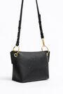 Bolso bandolera trapecio M piel negro Bolso bandolera trapecio M piel negro