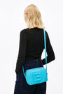 Bolso bandolera S piel azul neón Bolso bandolera S piel azul neón