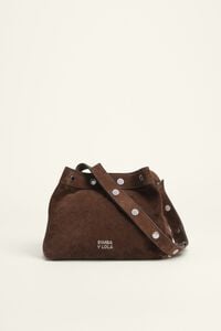 Bolsa Snaps mediana piel caf&eacute;