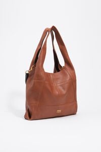 Bolsa Paper grande piel patchwork caf&eacute; claro