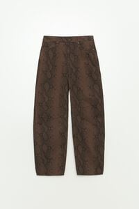 BARREL - Pantal&oacute;n denim 5 bolsillos snake caf&eacute;