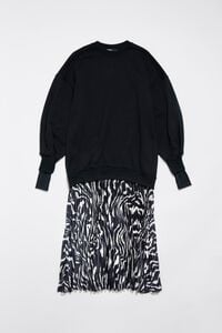 Vestido sudadera print Tiger Liquid