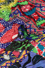 Retro orange patchwork shawl Retro orange patchwork shawl