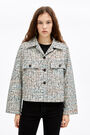Chaqueta boxy marfil Chaqueta boxy marfil