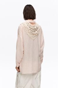 Camisa pa&ntilde;uelo crochet rayas rojas