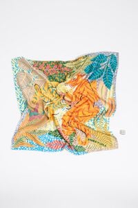 Wild orange scarf bag charm