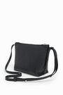 Bolso bandolera S trapecio piel negro Bolso bandolera S trapecio piel negro