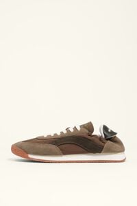 Tenis 13 06 piel verde oscuro