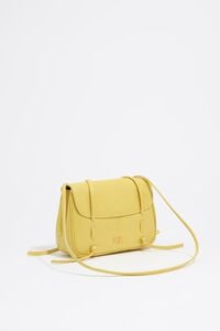 Bolsa mini de solapa piel amarilla