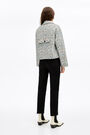 Chaqueta boxy marfil Chaqueta boxy marfil
