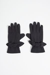 Black nylon gloves