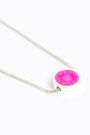 Collar corto rosa neón Collar corto rosa neón