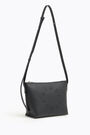 S black leather trapezium crossbody bag S black leather trapezium crossbody bag