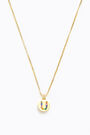 Letter U short golden necklace Letter U short golden necklace