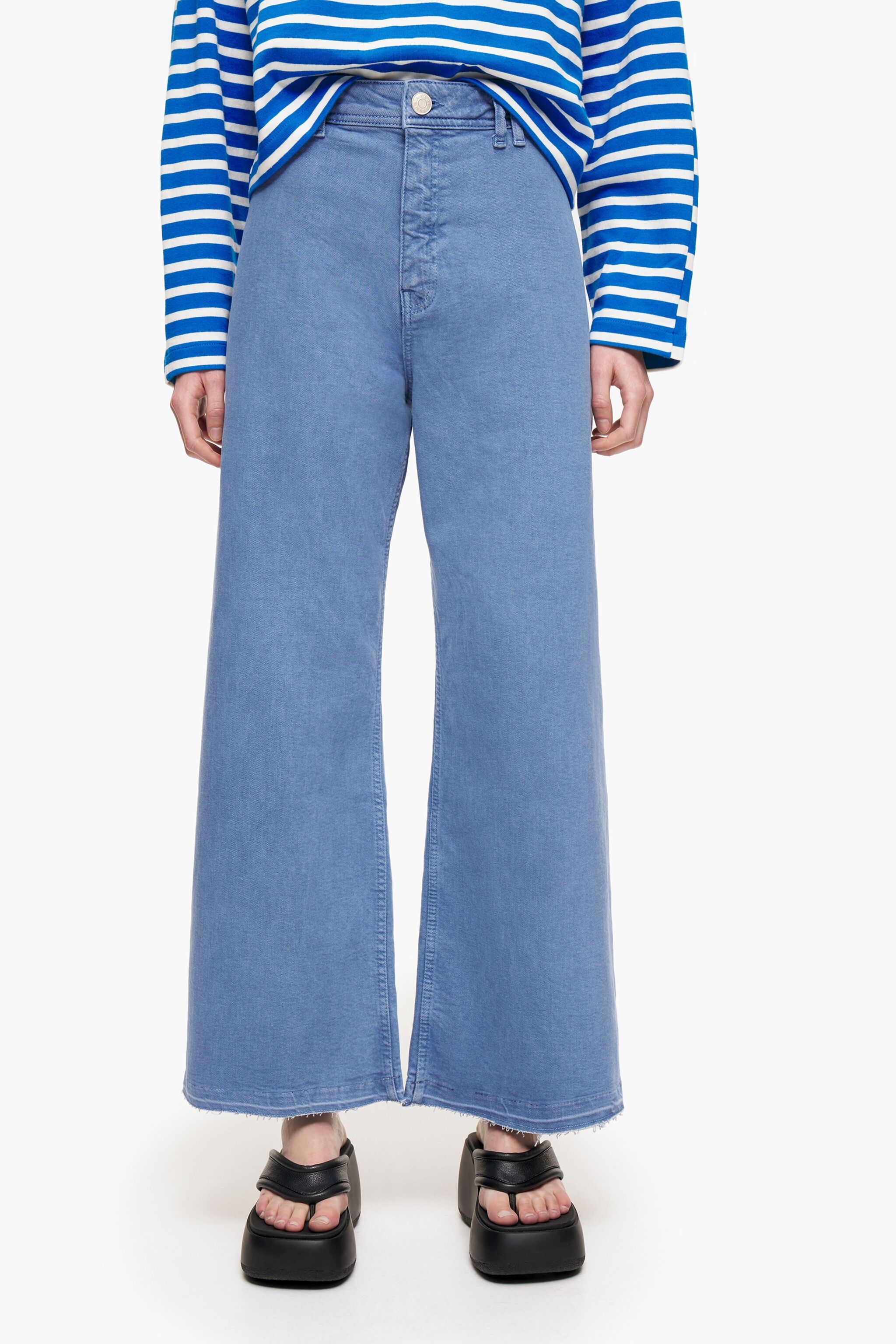 CULOTTE - Blue high rise jeans