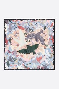 Pa&ntilde;uelo p&aacute;jaros y bichos azul